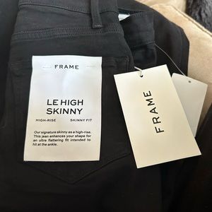 FRAME le high skinny front split size 25, never worn with tags